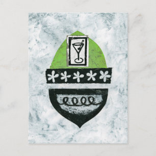 Martini Break Postcard Vykort