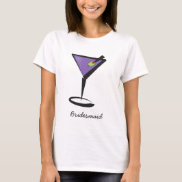 Martini bridesmaids brudens sida shirts t-shirt