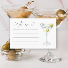 Martini Bröllopsdusch Vem är jag spel Brevpapper