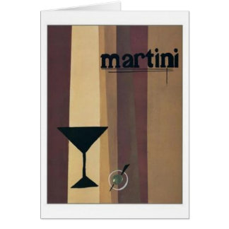 Martini (bruna Rand) Hälsningskort