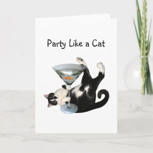 Martini Cat Helgkort