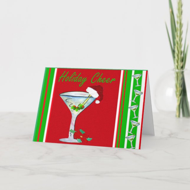 Martini Christmas Holiday Christmas cards Helgkort (Framsida)