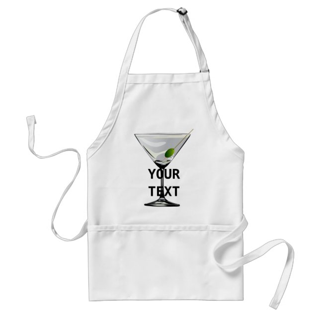 Martini Cocktail Apron-mall Förkläde (Framsidan)