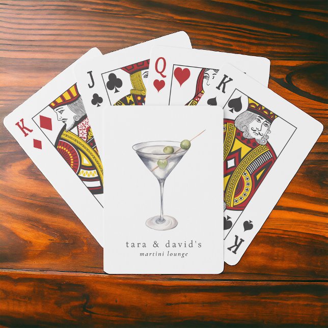 Martini Cocktail Lounge med ditt namn Casinokort (Skapare uppladdad)