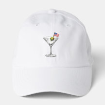 Martini Cocktail med amerikansk flagga