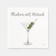 Martini Cocktail Servetter