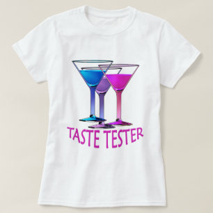 Martini Cocktail Taste Tester Dam Party T-shirt