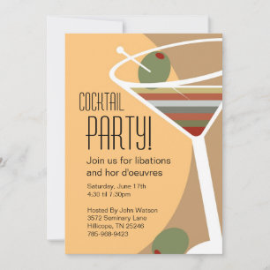 Martini cocktailpartyinbjudningar inbjudningar