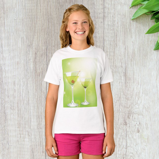 Martini Cocktails Girls T-shirt (Skapare uppladdad)