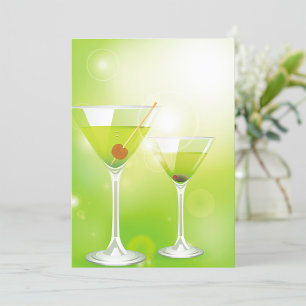 Martini Cocktails-inbjudningar Inbjudningar