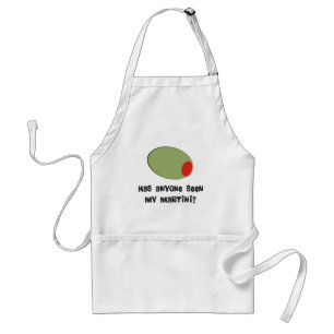 Martini Drinkers T-Shirts och Gifts Olive Design Förkläde