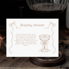 Martini Espresso Möhippa Visning Shower Tilläggskort