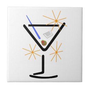 Martini exponeringsglas kakelplatta