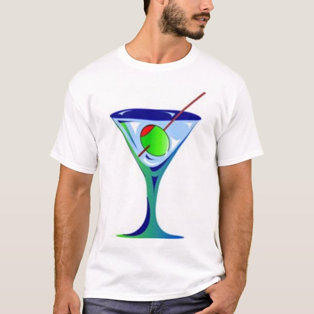 Martini exponeringsglas tee shirt (Framsida)