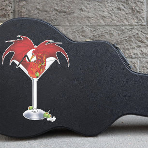 Martini Fantasy Red Dragon Klistermärken