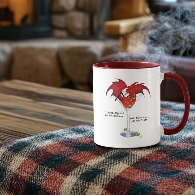 Martini Fantasy Red Dragon Mugg (Skapare uppladdad)