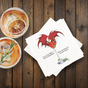 Martini Fantasy Red Dragon Pappersservett