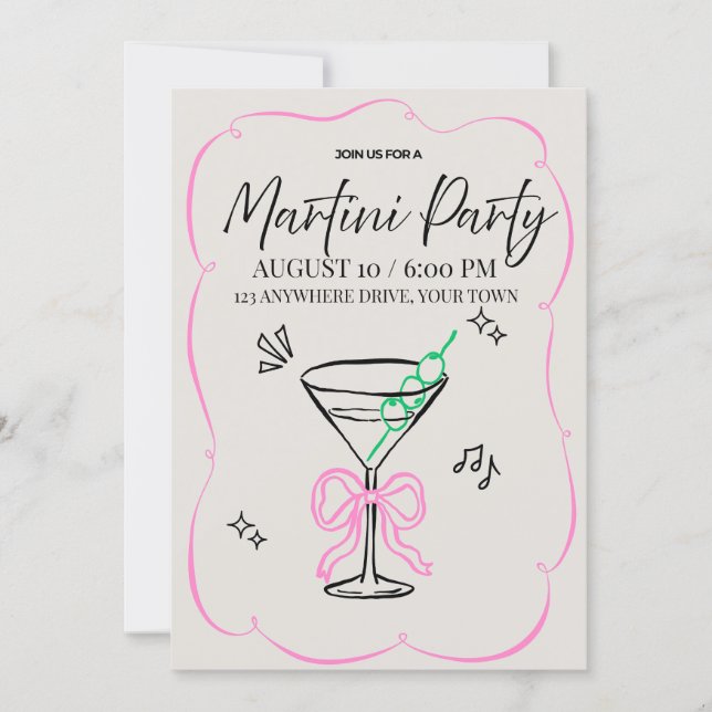 Martini-fest Inbjudan (Framsida)