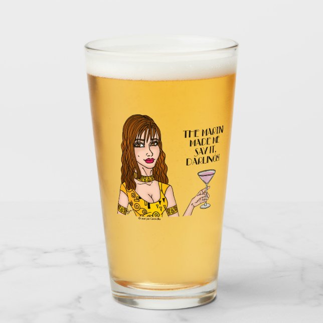 Martini fick mig att säga det. Glass Kopp (Framsida fylld)