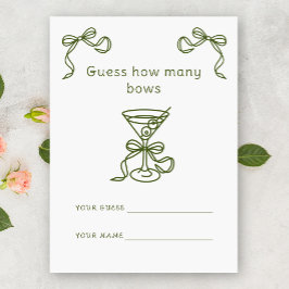 Martini Gissa hur många bows-Möhippor Tilläggskort