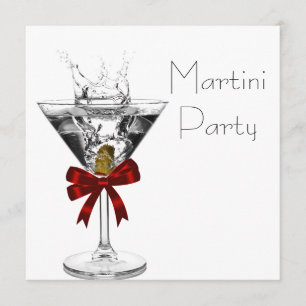 Martini Glas Martini Festin Inbjudningar