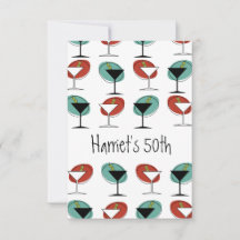 Martini-glasets designfödelsedag eller festinbjuda