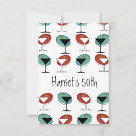 Martini-glasets designfödelsedag eller festinbjuda