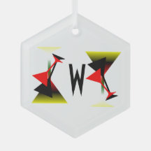 Martini Glass Design Ornament