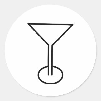 MARTINI GLASS DESIGN RUNT KLISTERMÄRKE