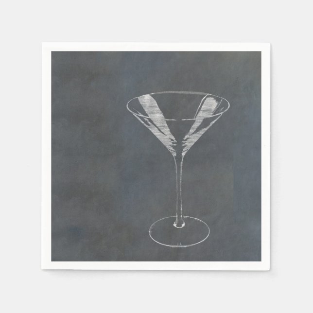 Martini Glass Pappersservett (Framsidan)