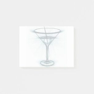 Martini Glass Sketch Post-it Block