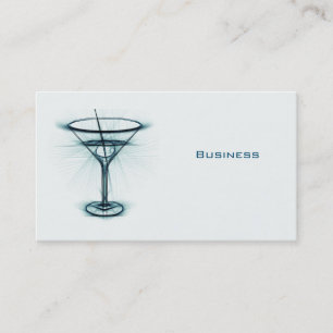 Martini Glass Sketch Visitkort