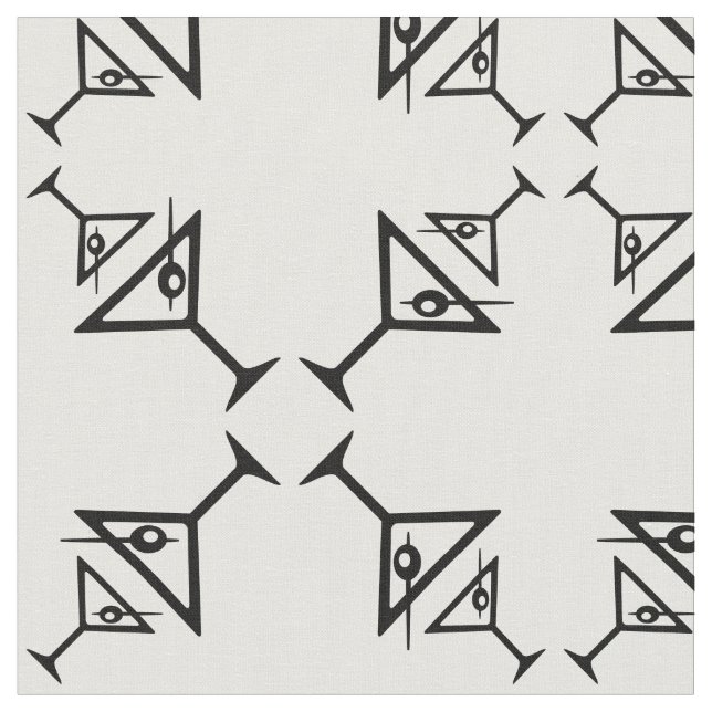 Martini Glass Snyggt Retro Martini Mönster Tyg (Närbild)