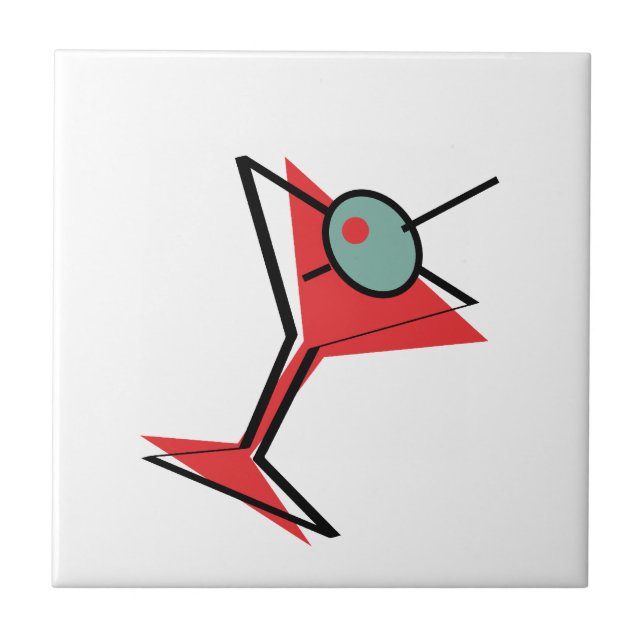 Martini högra Time Kakelplatta (Framsidan)