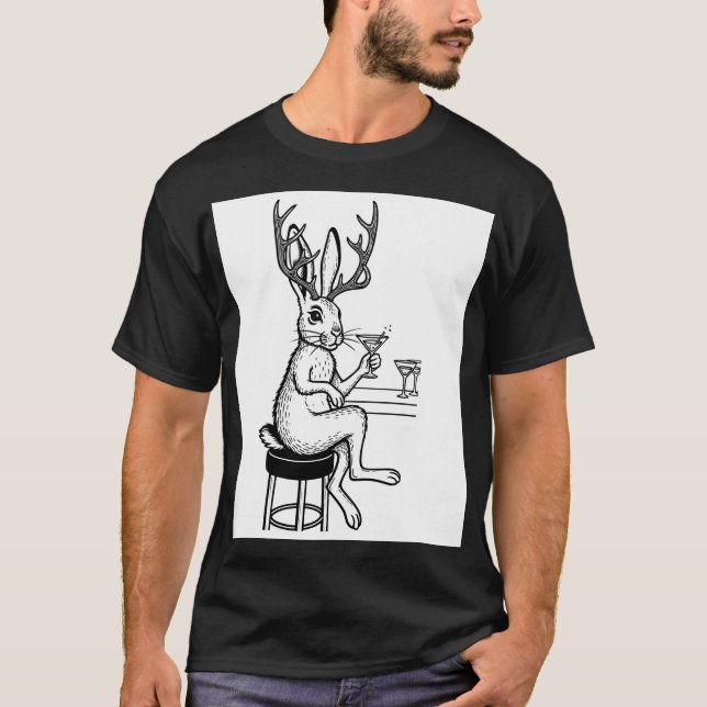 Martini Jackalope T-shirt (Framsida)