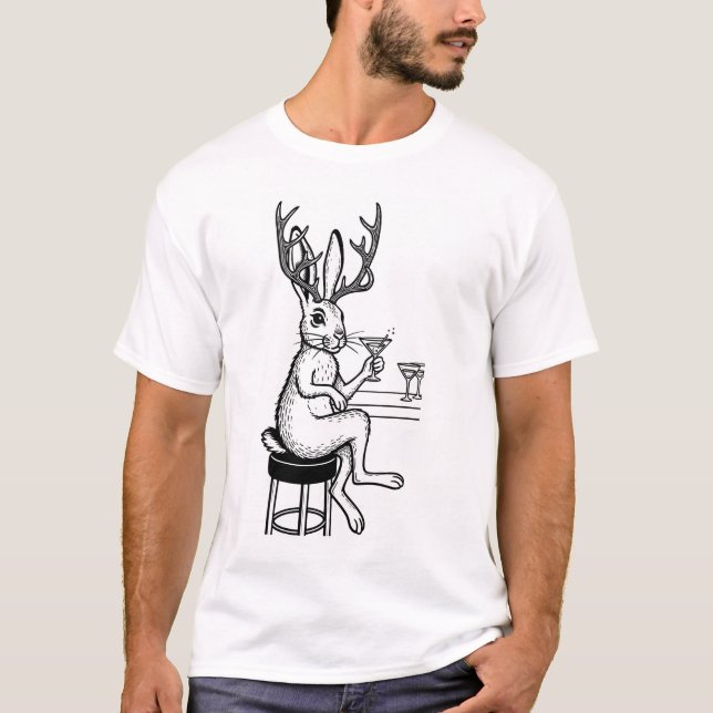 Martini Jackalope T-shirt (Framsida)