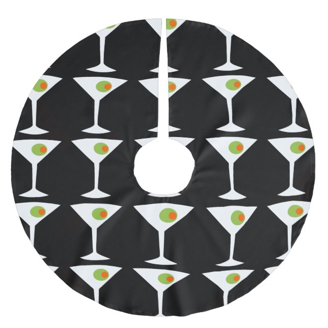 Martini Julgran Skirt (svart) Julgransmatta Borstad Polyester (Framsidan)