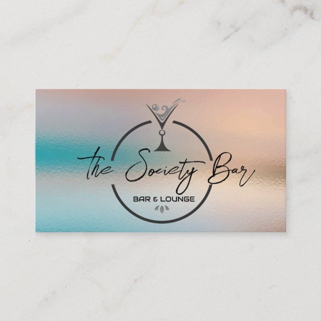 Martini Logotyp | Pub Lounge Visitkort (Framsida)