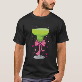 Martini Margarita Coquette Bow Cocktail Glass Bart T Shirt