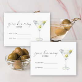 Martini & Matrimony Hur många kork möhippa-spel Tilläggskort