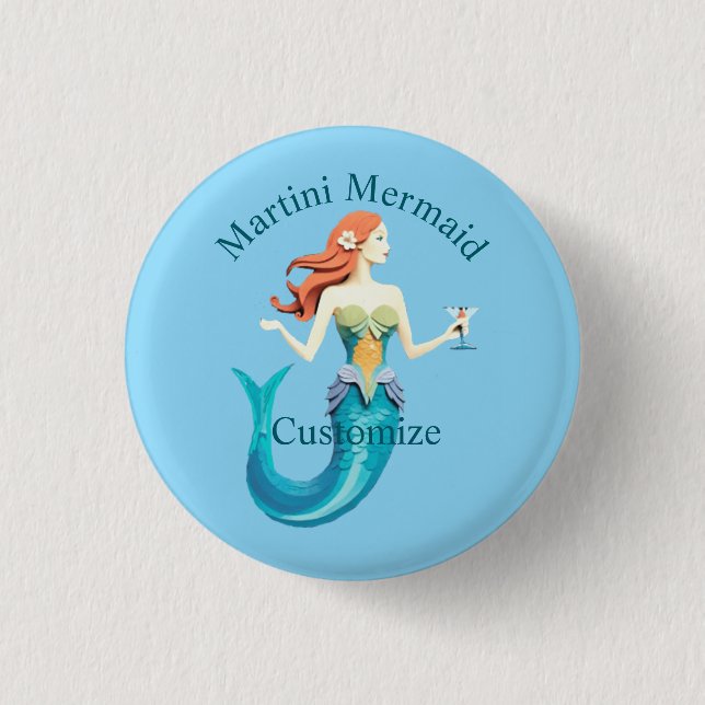 Martini Mermaid Thunder_Cove Knapp (Framsida)
