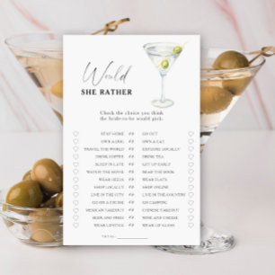 Martini möhippa Skulle hon hellre spela?
