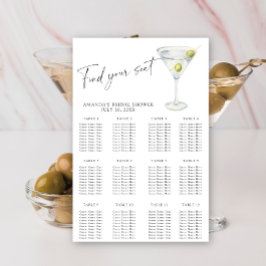 Martini-Möhippans sittplatsplan Poster