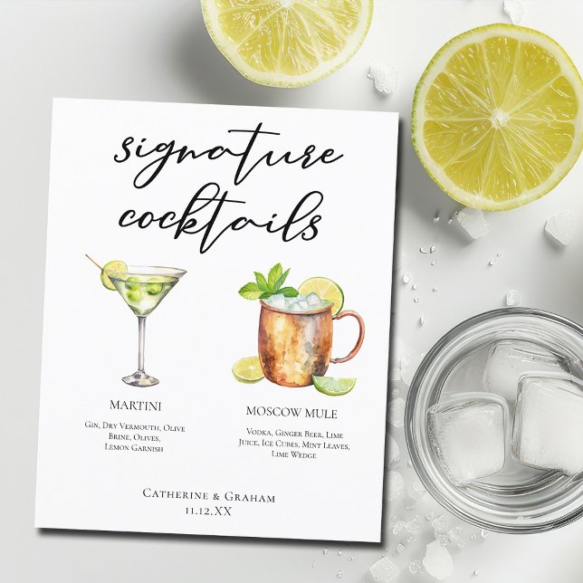 Martini Moscow Mule Signaturdrinkar Meny (Skapare uppladdad)