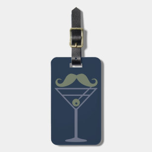 Martini Mustache anpassningsbar bagagetagg Bagagebricka