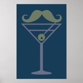 Martini Mustache-anpassningsbarna poster