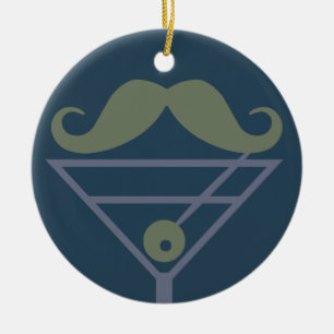 Martini Mustache-anpassningsbarnas ornament