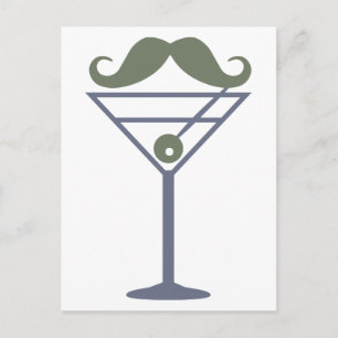 Martini Mustache-anpassningsbarnas vykort