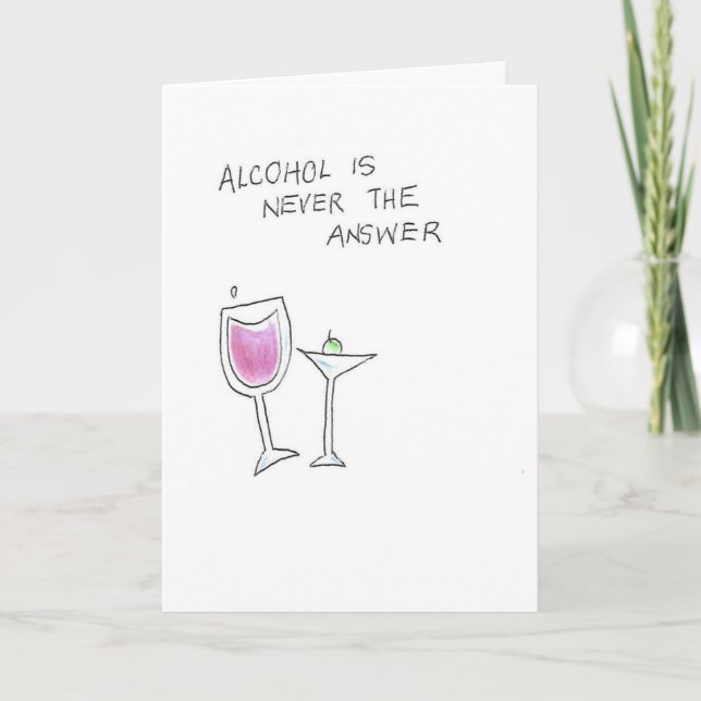 martini- och vin-glas kort (Framsida)