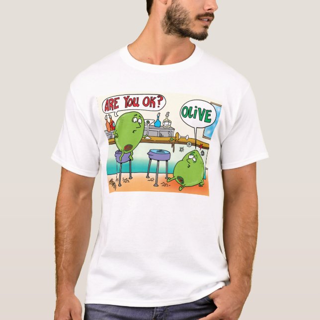 MARTINI OLIV I EN PUB TEE (Framsida)